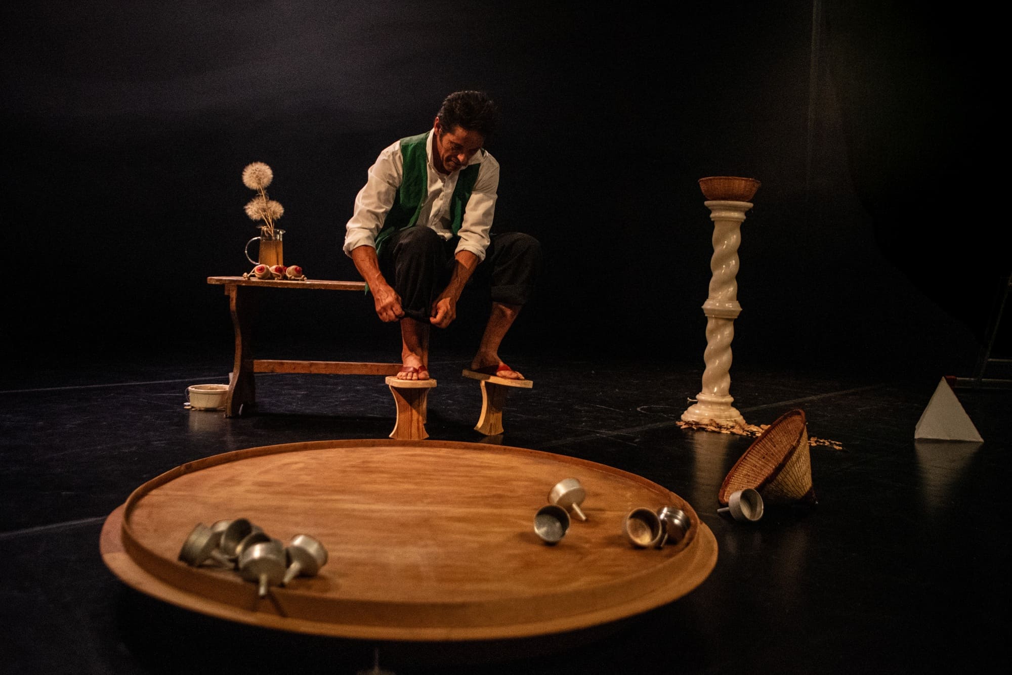 Numero T'ikiña de Circo Intemporal, Pablo Potocnjak Cia. Foto: Xana Calao.